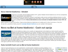 Tablet Screenshot of kladionice-online.com